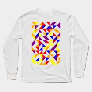 Amazing Geometric Colourful Triangle Pattern #3 Long Sleeve T-Shirt